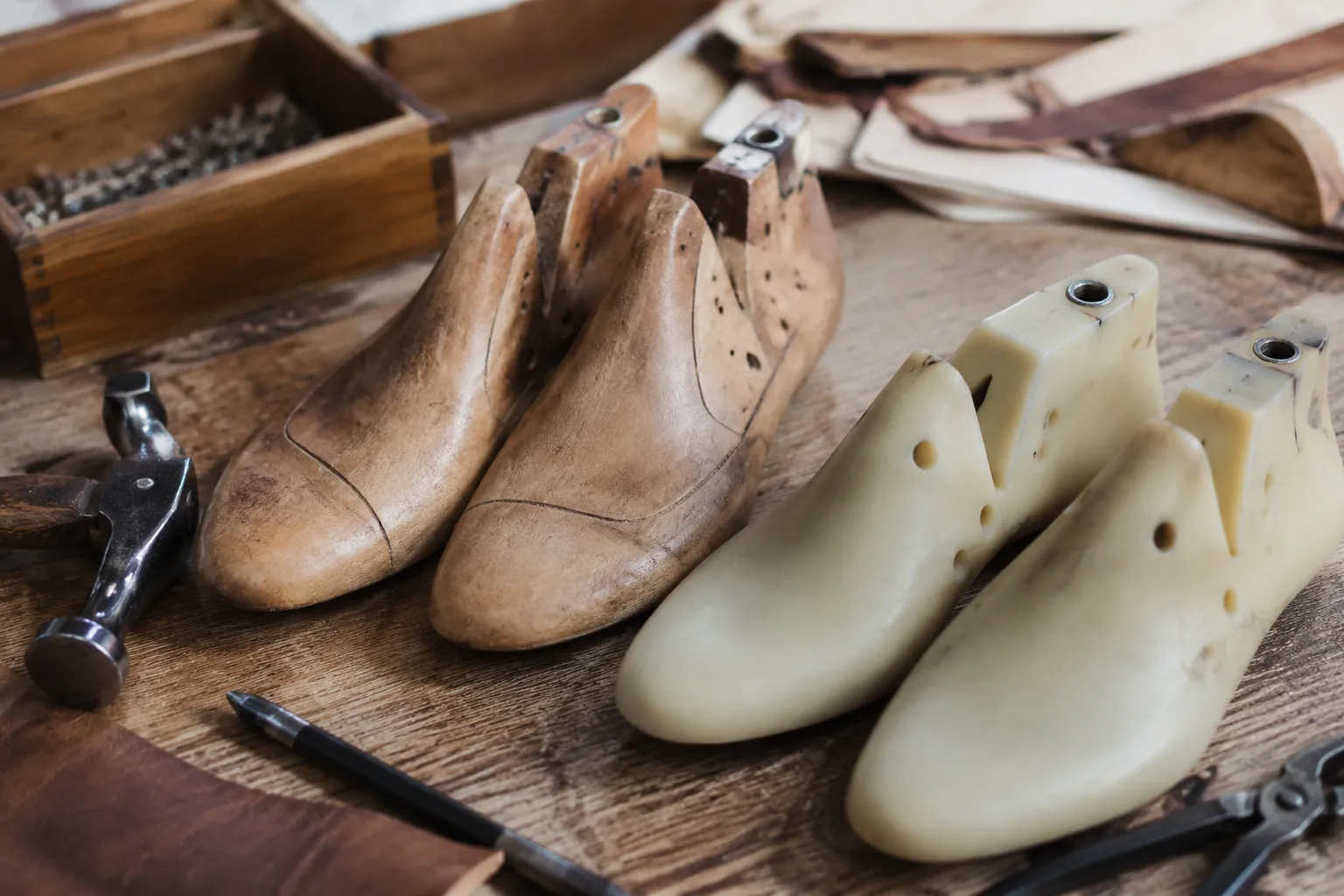 Shoe last mold used to develop fit and silhouette for leather footwear