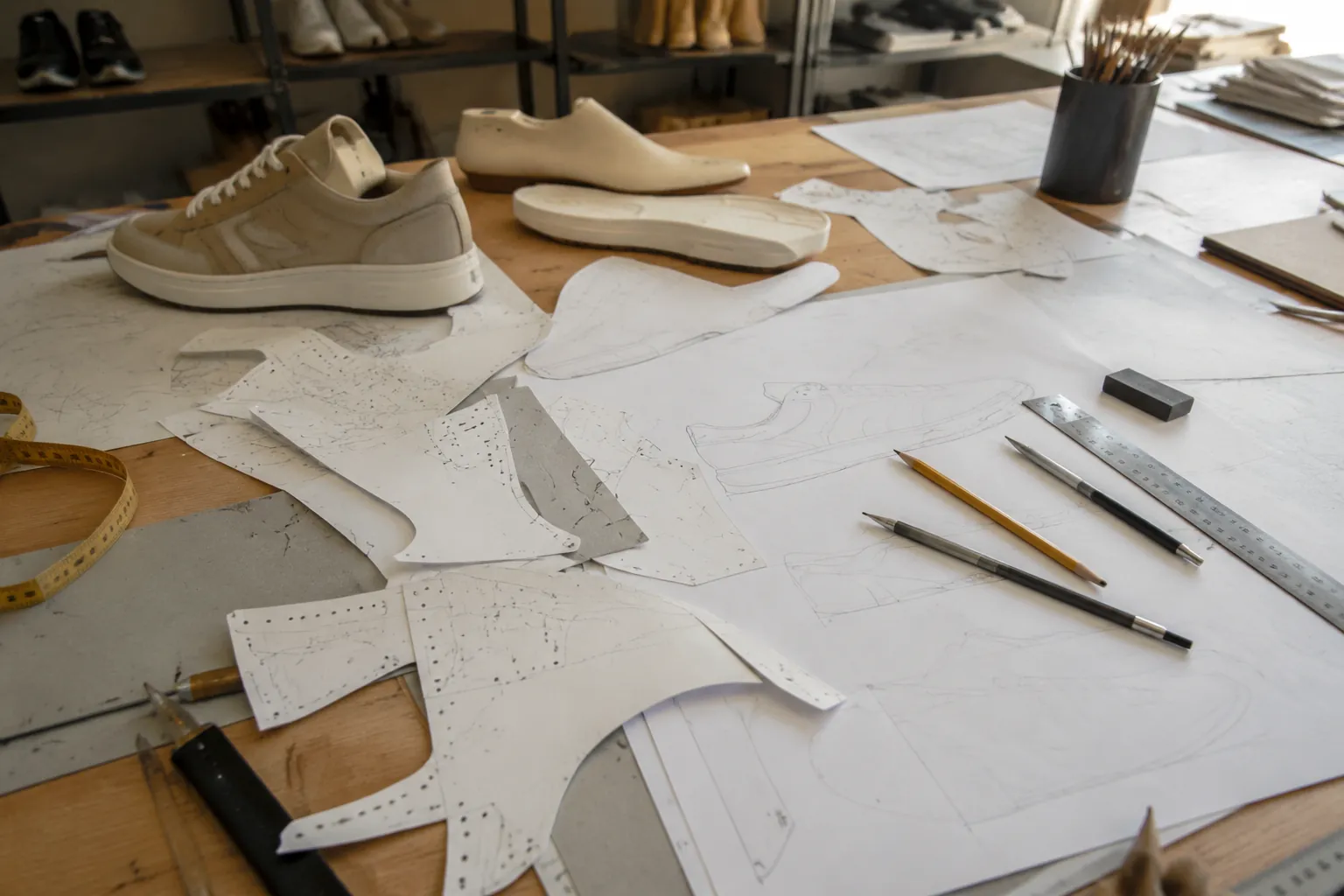 Shoe pattern development used to compare OEM and ODM footwear